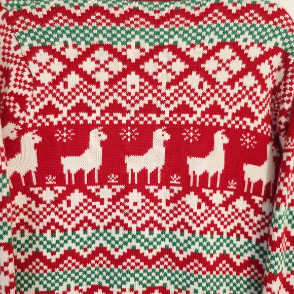 Holly Sweaters - LLAMA Ugly‎ Christmas Sweater - Women's Medium - Picture 7 of 8